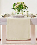 Solino Home Linen Table Runner 120 Inches Long - 100% Pure Linen Birch Table Runner 14 x 120 Inch for Fall, Autumn, Thanksgiving - Fete by CozyNest Decor
