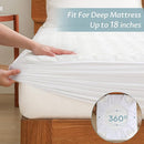 Twin XL Size Waterproof Mattress Protector Fitted Quilted Mattress Pad Cover with Deep Pocket Up to 15'' by TinyTreasures Baby Boutique
