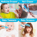 Baby Grooming Kit, Infant Safety Care Set with Hair Brush Comb Nail Clipper Nasal Aspirator,Baby Essentials Kit for Newborn Girls Boys (Blue-20 in 1) by TinyTreasures Baby Boutique