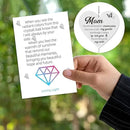 Memorial Gifts for Loss of Mom, Sympathy Gifts for Loss of Mom, Mom in Heaven Memorial Crystal Suncatcher for Window Home Decor (Mom) by GreenHaven Gardens