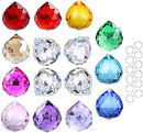 15pcs Crystal Ball Prism 30mm Handmade Feng Shui Faceted Decor Rainbow Maker(Multi-Color) by GreenHaven Gardens