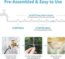 Bonviee Misters for Outside Patio - 59FT Misting Cooling System with 20 Brass Nozzles and 3/4" Adapter, 18M DIY Outdoor Misters Kit for Garden, Greenhouse, and Patio Cooling by GreenHaven Gardens