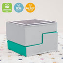 ECR4Kids SoftZone Junior Mix n' Match Step, Beginner Playset, Emerald, 2-Pack by TinyTreasures Baby Boutique