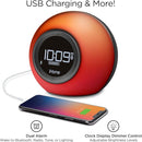 iHome Alarm Clock Radio with Bluetooth Speaker and Color Changing Lamp, USB Charging, and Speakerphone for Home, Office, or Dorm (IBT29BX6) by TinyTreasures Baby Boutique