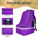 Car Seat Travel Bag for Airplane,Infant Seat Travel Bag with Shoulder Strap,Padded Car Seats Backpack with Reflective Stripes,Large Carseat Carrier Bag Travel Car Seat Cover,Purple by TinyTreasures Baby Boutique