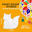 EggSun 8Pcs Stepping Stones Painting Craft Kit for Kids 4 8 6, DIY Garden Stones Outdoor Paint Your Own Ceramic Rainbow Arts and Crafts for Boys Girls Ages 4 7 9 10 12 Birthday Gifts by TinyTreasures Baby Boutique