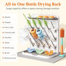 Lifewit Large Baby Bottle Drying Rack with Drain Mat, 15 Hooks Vertical Rack Dryer with Removable Pacifiers Box, Drip Tray, Space Saving Countertop Holder Organizer for Weighted Straws, Pump Parts by TinyTreasures Baby Boutique
