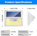 Peasur Solar Lights Outdoor Motion Sensor Waterproof, 6Pack 140LED White Solar Powered Fence Lights, 3 Modes Security Wall Lights for Garden Yard Outside Warm by GreenHaven Gardens