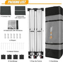 HOTEEL 10x20 Pop up Canopy with 6 Sidewalls, One Push Instant Setup Outdoor Canopy Tent with Reinforce Rod, Weight Bag, for Parties, Events, Gray by GreenHaven Gardens