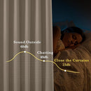 NICETOWN 100% Blackout Tan Curtains for Travel, Grommet Lightweight Portable Window Treatments Thermal Curtains Easy to Install for Living Room/Bedroom, W52 x L72, 2 Panels by TinyTreasures Baby Boutique