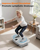 FEIERDUN Vibration Plate Exercise Machine, 400 LBS Capacity Vibration Plate for Lymphatic Drainage, Max Space for Whole-Body Workout & Relaxation at Home by CozyNest Decor