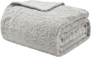 EMME Muslin and Fleece Throw Blanket Reversible - 50"*60" Grey Soft Warm Throw Blankets for Couch Bed Picnic Travel Bed by CozyNest Decor