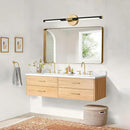 BONLICHT Bathroom Light Fixtures Over Mirror 24 Inch, 12W 350°Rotatable Dimmable 2700-5500K LED Wall Vanity Light Bar Black and Brushed Brass Modern Bathroom Vanity Lights picture and display lighting by CozyNest Decor