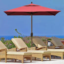 EliteShade USA 10-Year-Non-Fading 6x6Ft Square Market Umbrella Patio Outdoor Table Umbrella with Ventilation, Burgundy by GreenHaven Gardens