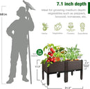 Raised Garden Bed with Legs Planters for Large planters Outdoor Plants Elevated Plastic Garden Planter Boxes Plant pots for Patio Backyard Porch Deck to Planting Flowers Vegetables and Herbs by GreenHaven Gardens