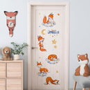 Yovkky Sweet Dream Sleeping Fox Wall Decals Stickers, Cloud Moon Stars Neutral Toddler Baby Nursery Decor, Cute Home Decorations Kids Bedroom Playroom Art by TinyTreasures Baby Boutique