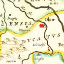Vintage Map of Silesia 1665