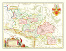 Vintage Map of Silesia 1665