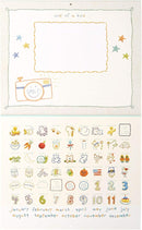 C.R. Gibson Animals 'Hello World' Baby Calendar Baby First Year Tracker, 11'' W x 18'' H by TinyTreasures Baby Boutique