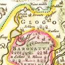 Vintage Map of Lower Silesia, 1665