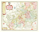 Vintage Map of Lower Silesia, 1665