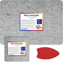 ZOMONETI 24" x 18" + 10" x 10" Wool Pressing Mat 100% New Zealand Felted Wool Ironing Mat Pad Blanket for Quilter, Sewing, Quilting Supplies and Notions by CozyNest Decor