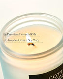 M&SENSE Clean Cotton Scented Candle - 7.05oz Natural Soy Wax Clean Cotton Blossom Scent Non Toxic Candle, 50-Hour Slow Burning 2-Wick Aromatherapy Home Fragrance Gifts for Home Decor by CozyNest Decor