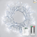 2 Pack 36ft 100 LED Battery Operated String Lights with Remote Timer Waterproof 8 Modes String Lights for Bedroom, Garden, Easter, Party, Christmas Indoor and Outdoor Decorations -Cool White by GreenHaven Gardens