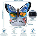 Yiosax-Garden Statue Butterfly Decor-Solar Outdoor Butterfly Light-Butterfly Figurine Decoration for Patio,Balcony,Yard,Lawn Ornament Garden Gift Women Mom by GreenHaven Gardens
