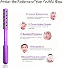 Beauty Sculptor Roller – 30 Germanium Massage Nodes for Facial Massager & Glow | Compact Beauty Tool for Lifting and Skin Care,Facial Roller (Purple, 1 PCS) by CozyNest Decor