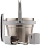 Large Insulated Ice Bucket with Lid – Stainless Steel Ice Bucket and Scoop – Ice Buckets for Parties, Bars – Ice Bucket with Lid and Scoop – Outdoor Ice Bucket, Cocktail Use (Natural Stainless) by CozyNest Decor