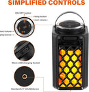Outdoor Bluetooth Speaker,Wireless Bluetooth Speaker with Torch Light,IP65 Waterproof LED Flame Atmosphere Lantern Speaker for Party Garden Camping Patio Men Women Couples Dads Moms by GreenHaven Gardens