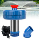 Stainless Steel Pond Fountain Aerator, 1HP 110V Stainless Steel Pond Jet System Fully Automatic Powerful Lake Floating Fountain for Ponds, Lakes by GreenHaven Gardens