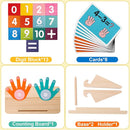 2 in 1 Math Toy for Toddlers 3 4 5 6 7,Addition and Subtraction Math Games for Kids 5-7,Math Manipulatives Kindergarten Preschool Classroom Must Haves Educational Number Blocks Learning Toys by TinyTreasures Baby Boutique