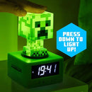 Paladone Minecraft Creeper Alarm Clock - Officially Licensed, in-Game Music & Night Light for Kids & Tweens, Gaming Room Accessory by TinyTreasures Baby Boutique
