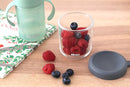 BEABA 8 oz Glass Baby Food Jars with Soft Silicone Air Tight Lids, Glass Storage Containers with Lids, Microwave and Freezer Safe Containers, Mineral by TinyTreasures Baby Boutique