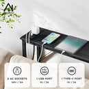 39.4" Console Table, Skinny Entryway Table with Fast-Charging Station, Narrow Long Sofa Table, Behind Slim Couch Table for Entrance, Hallway, Living Room Decor ST-BK100-1 by CozyNest Decor