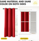 MIULEE Christmas Red Blackout Curtains for Bedroom Living Room 54 Inches Long 2 Panels, Thermal Insulated Room Darkening Drapes Solid Grommet Top Light Blocking Window Treatments 40x54 Inch by TinyTreasures Baby Boutique