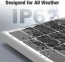 SOLPERK 100 Watt Solar Panel 12 Volt, 100W Solar Panel High-Efficiency Monocrystalline Solar Panels for Home, RV, Camping, Marine, Rooftop, Off-Grid Applications by CozyNest Decor