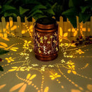 Dragonfly Solar Lanterns Outdoor Hanging, Hollowed-Out Metal Waterproof LED Garden Decor Light for Patio Yard Pathway Lawn Front Porch Tree, Christmas Thanksgiving Birthday Gifts for Women Mom Grandma by GreenHaven Gardens