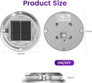 Quntis RGB Solar Deck Lights 2 Pack, 11 Lighting Modes Solar Driveway Lights Outdoor Waterproof IP68, Step Light for Outside, Deck Light Solar Powered for Stair Pathway Walkway by GreenHaven Gardens