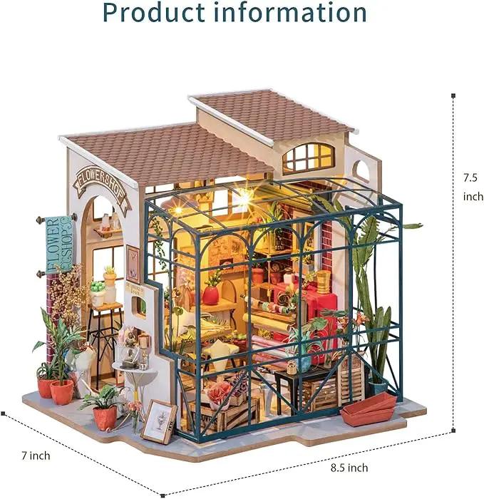 Rolife 1:20 Miniature House Kits-Tiny House Kit-DIY Miniature Dollhouse Kits for Adults-Model Building Craft Kits-Hobbies Gifts for Women and Men, photo 5 of 6