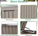 81 Gallon Outdoor Storage Box Waterproof, UV Resistant Resin Deck Box with Hydraulic Rod, Lockable Design and Enhanced Durability for Patio, Garden, and Poolside Use by GreenHaven Gardens