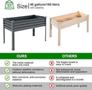 Land Guard Galvanized Raised Garden Bed with Legs, 48×24×32in Large Metal Elevated Raised Planter Box with Drainage Holes for Backyard, Patio, Balcony, 400lb Capacity(Grey)…… by CozyNest Decor