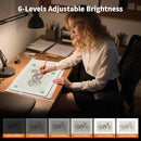 Elice Magnetic A4 Light Board with Bag for Diamond Painting, Tracing LED Light Box with Side Buttons, Super Bright Diamond Art Light Pad, Light Table for Drawing, Sketching, Weeding Vinyl - White by TinyTreasures Baby Boutique