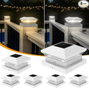 T-SUN Bright Solar Post Cap Lights 6 Pack – Outdoor Waterproof Solar Powered Deck Fence Post Lights for Wooden (4x4/6x6) & Vinyl (4x4/5x5) Posts – 2 Modes for Garden, Patio, Gate, Mailbox, Porch by GreenHaven Gardens