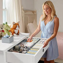 DIMJ Drawer Organizer Clothes 24 Pack - Foldable Baby Organizers and Storage & Dresser Organizer for Bedroom, Closet - Nursery Organization Dresser Dividers for underwear, Sock,Bra, Belt, Tie, Gray by CozyNest Decor