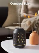 InnoGear Aromatherapy Diffuser, 150ml Ceramic Diffuser Ultrasonic Humidifier Cool Mist Essential Oil Diffusers for Home Air Diffuser with 2 Mist Modes Waterless Auto Off, Black by TinyTreasures Baby Boutique