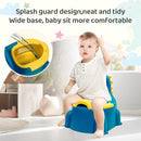 Potty Seat Baby Training Chair Boys Girls Toddler Dinosaur Comfortable children 1-5 years old Baby toilet Animal seat with lid back potty trainer (blue) by TinyTreasures Baby Boutique