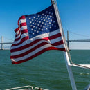 AZCOVER American Flag 12x18 Inch Boat Flag for Outside, 210D Small American Flags Double Sided with Embroidered Stars Sewn Stipes and Brass Grommets for Marine Yacht UTV by GreenHaven Gardens